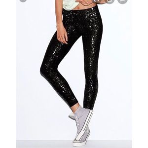 NWT Pink Sequin Leggings